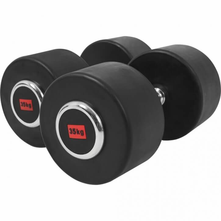 Kurzhantel Set Profi Gummi inkl. Ablage 325 kg - Gorilla Sports Schweiz