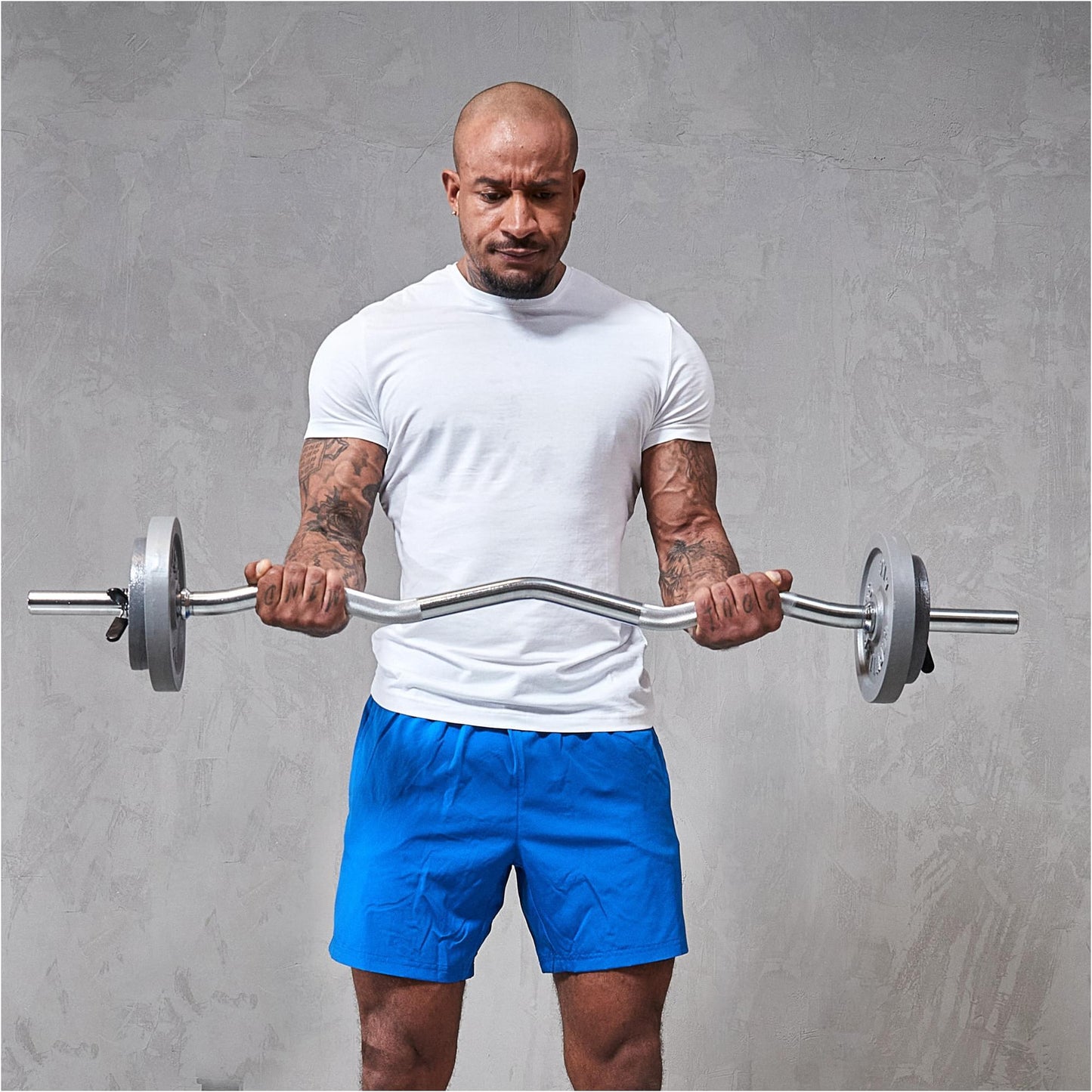 SZ-Curlstange 120 cm mit Federverschluss - Gorilla Sports Schweiz