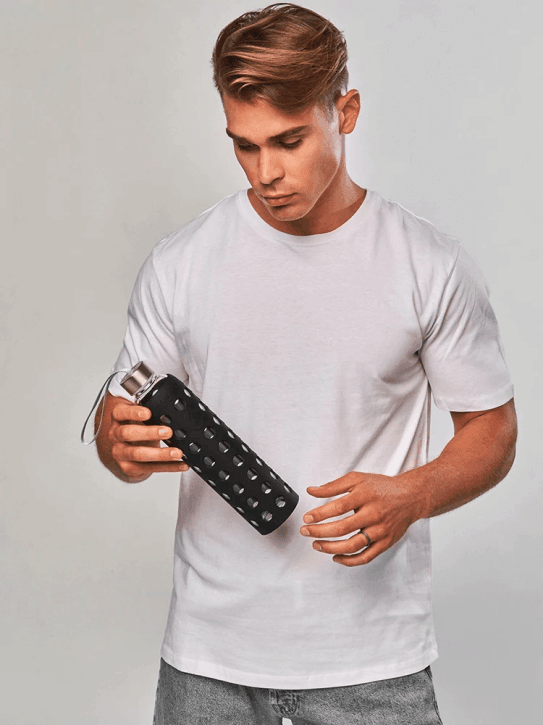 SPOTTLE Glasflasche mit Silikonhülle 1 L - Gorilla Sports Schweiz