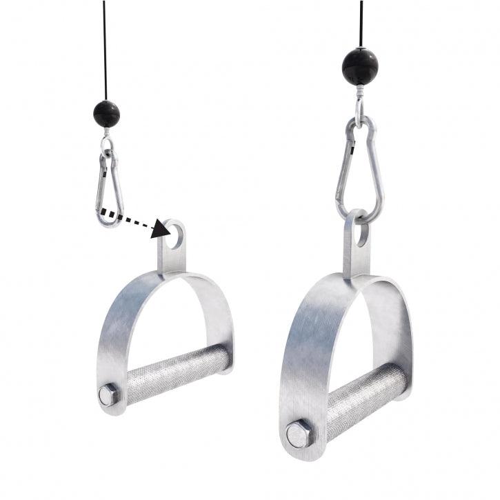 Einhandkabel Griff, Hufgriff mit drehbarem Griff Chrom