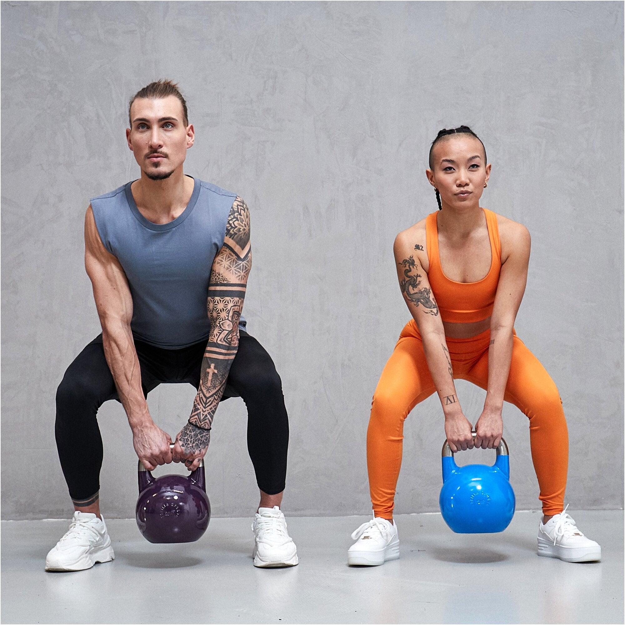 Atletica Kettlebell 4-32kg - Doppelt Neopren Beschichtet, Rostfrei