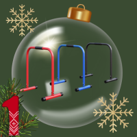 Push-up Stand Bar Parallettes Schwarz/Rot/Blau