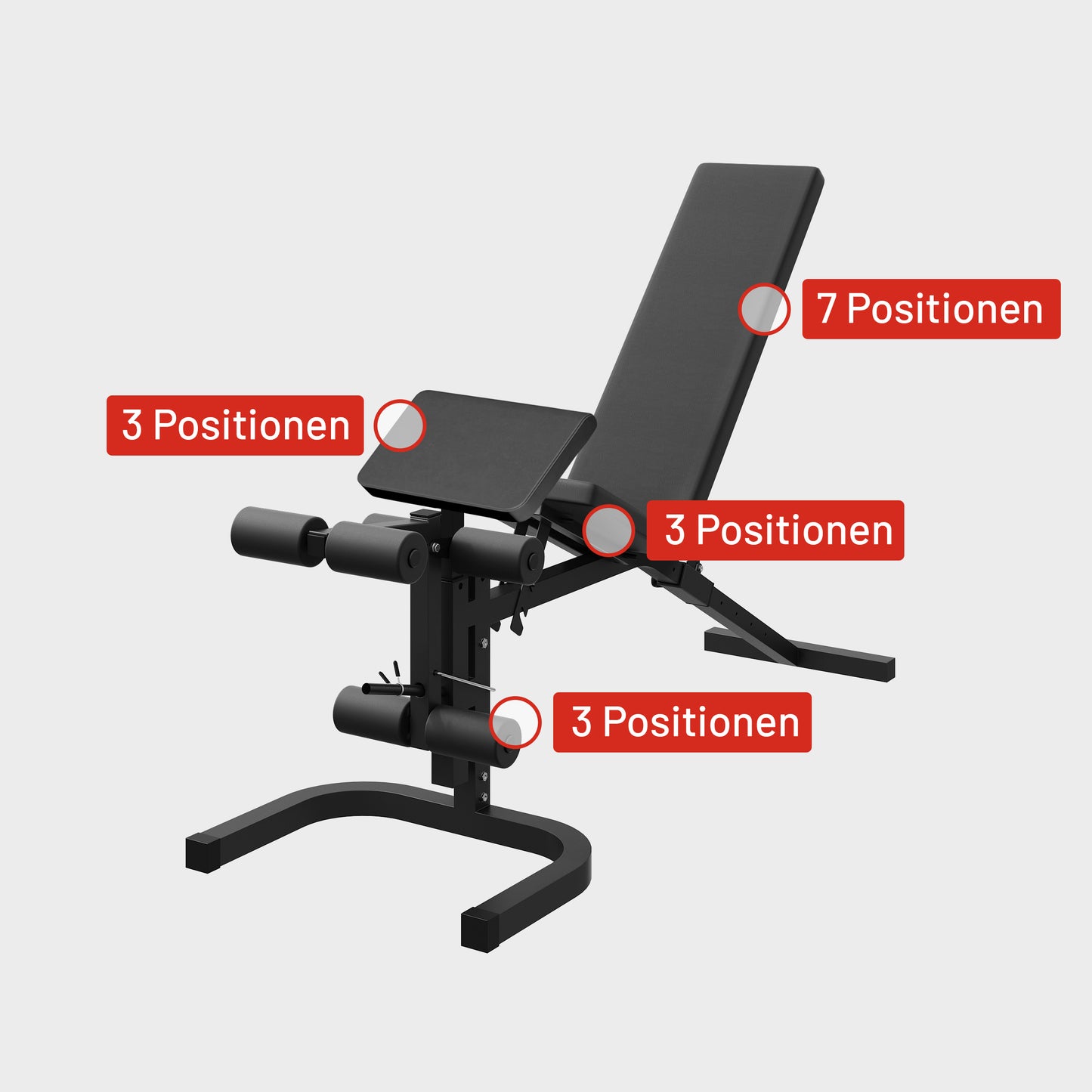 Salle de gym à domicile avec banc de musculation réglable