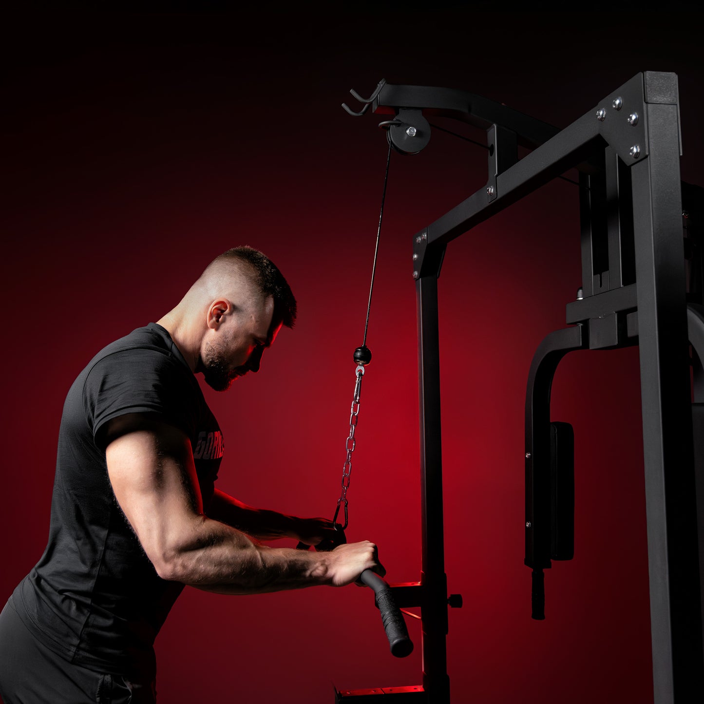 Salle de gym à domicile avec banc de musculation réglable