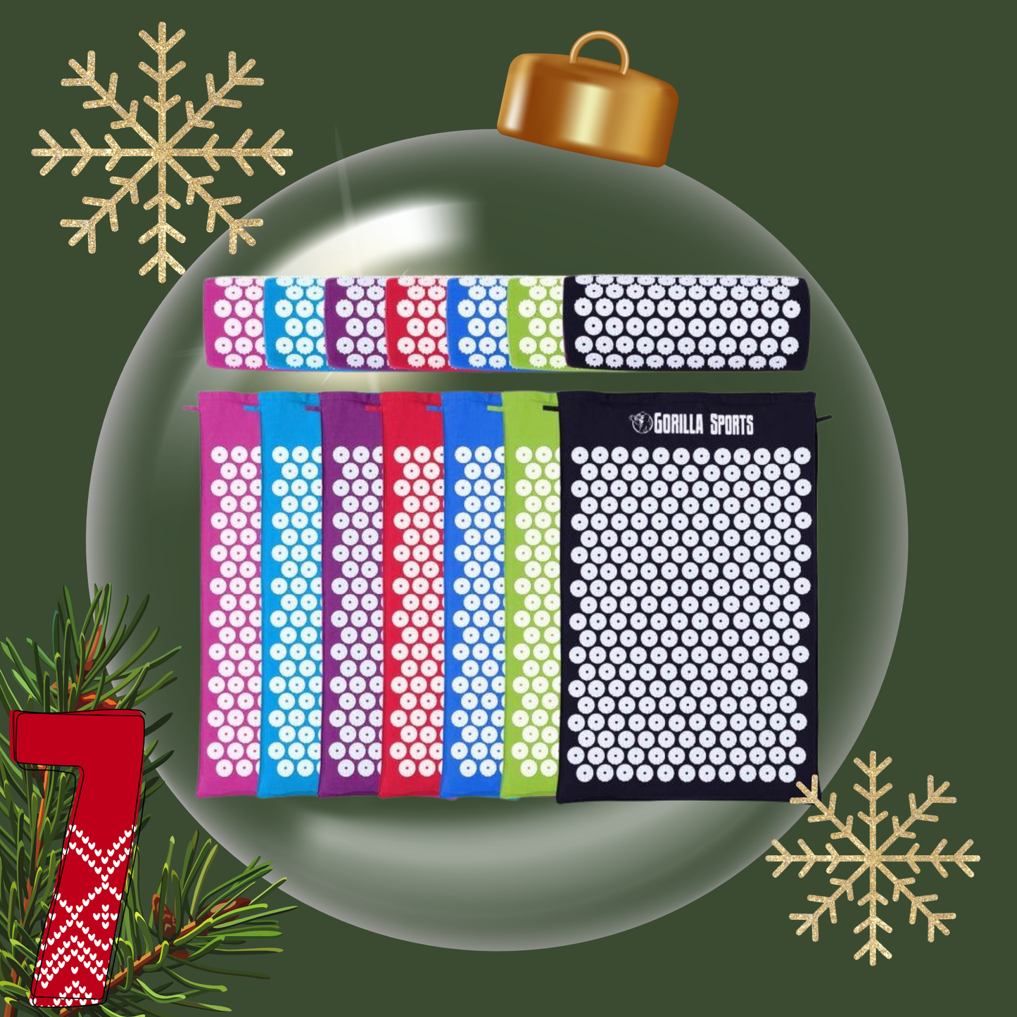 Akupressurmatte in verschiedenen Farben