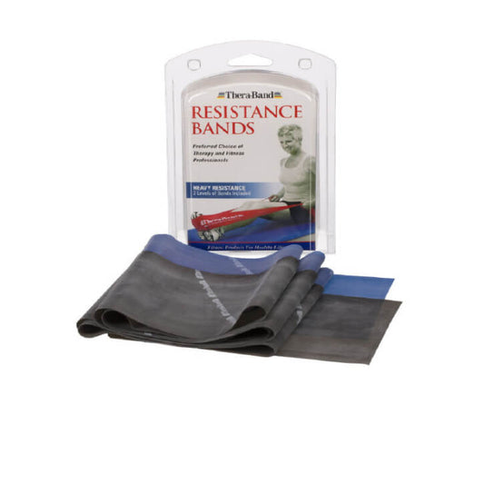 TheraBand Übungsbänder Set 2 x 1.5 m (schwer) - Gorilla Sports Schweiz
