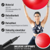 Gymnastikball Fitness Sitzball 75 cm Rot