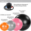 MOVIT® Gymnastikball 55 cm Schwarz mit Fusspumpe