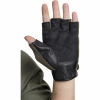 Fitness Handschuhe Leder Khaki M